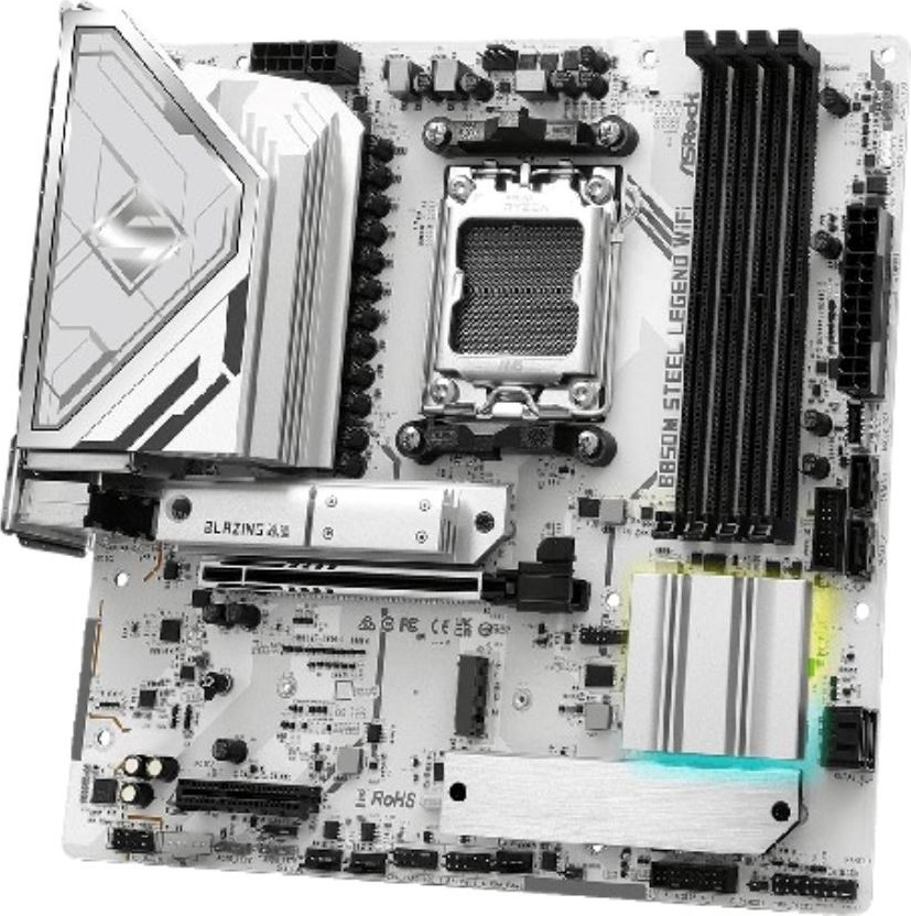 ASRock MB Sc AM5 B850M Steel Legend WiFi, AMD B850, 4xDDR5, 1xDP, 1xHDMI, WiFi, mATX