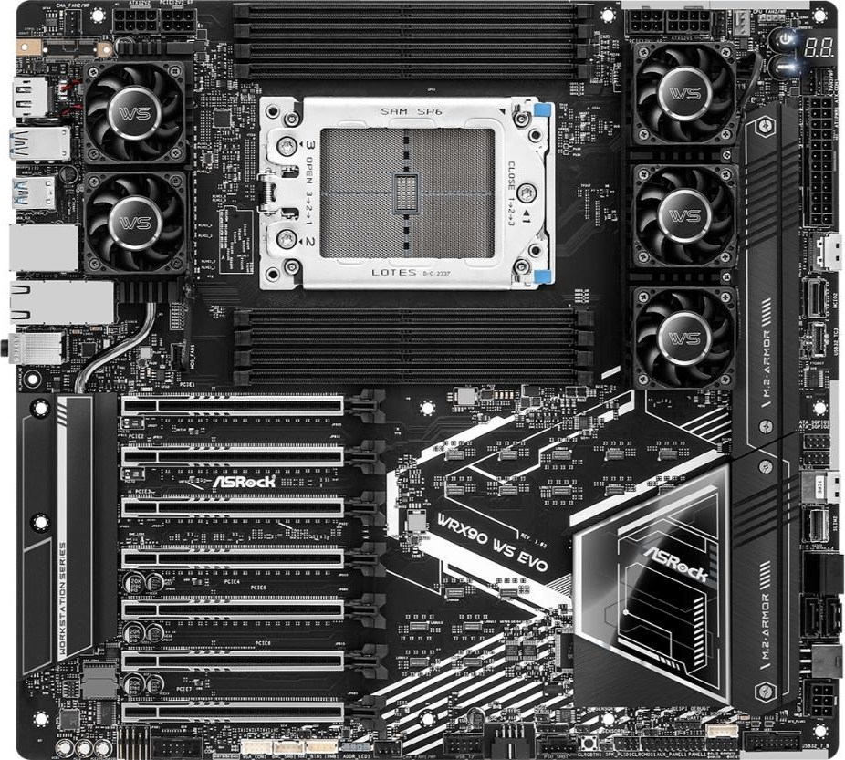 ASRock MB Sc sTR5 WRX90 WS EVO, AMD WRX90, 8xDDR5, 1xDP, EEB