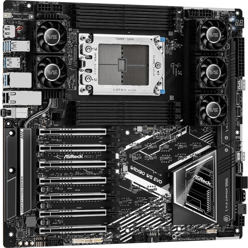 ASRock MB Sc sTR5 WRX90 WS EVO, AMD WRX90, 8xDDR5, 1xDP, EEB