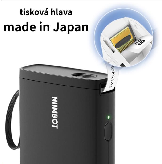 Niimbot Tiskárna štítků D11-H Smart, černá + role štítků 160 ks