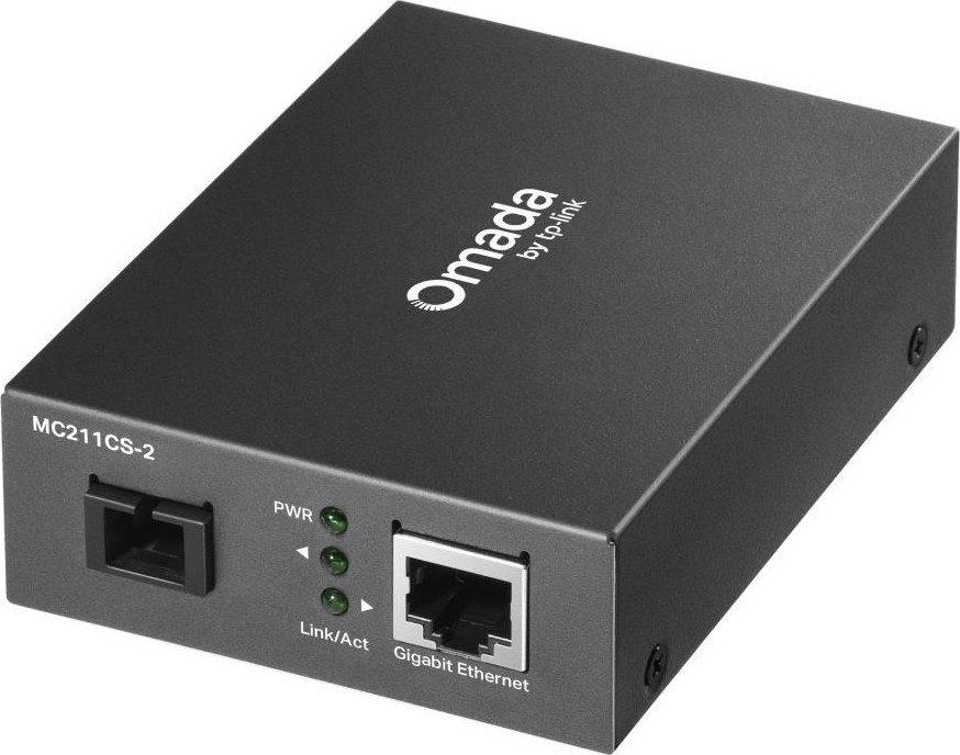 TP-Link OMADA MC211CS-2 WDM media konvertor (1xGbE, 1x simplex SC/UPC, SM, 1550/1310nm, 2km)