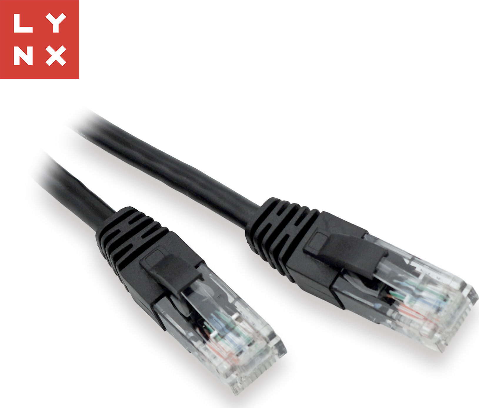 LYNX CS LYNX UTP patch kabel Cat5e, PVC, CCA, 7m, černý