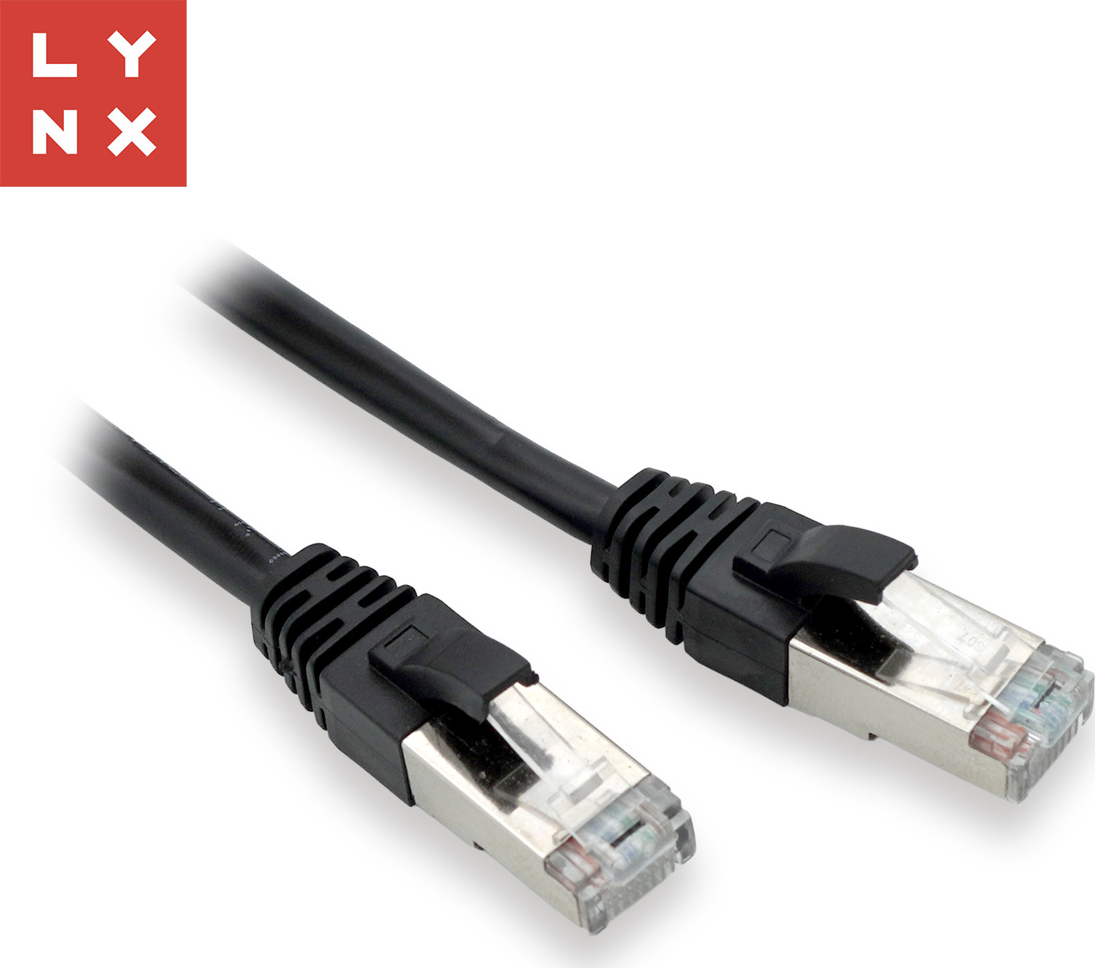 LYNX CS LYNX FTP patch kabel Cat5e PVC, CCA, 15m, černý