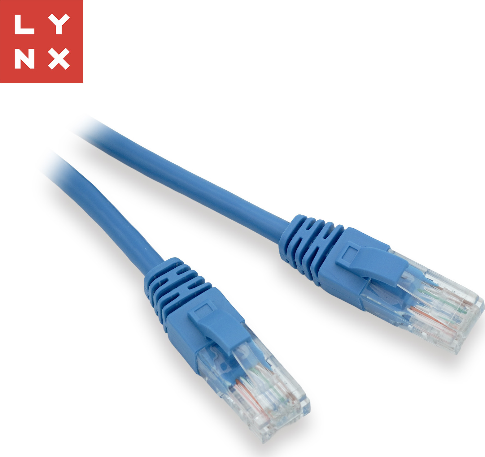 LYNX CS LYNX UTP patch kabel Cat5e, PVC, CCA, 1m, modrý (balení obsahuje 10ks)