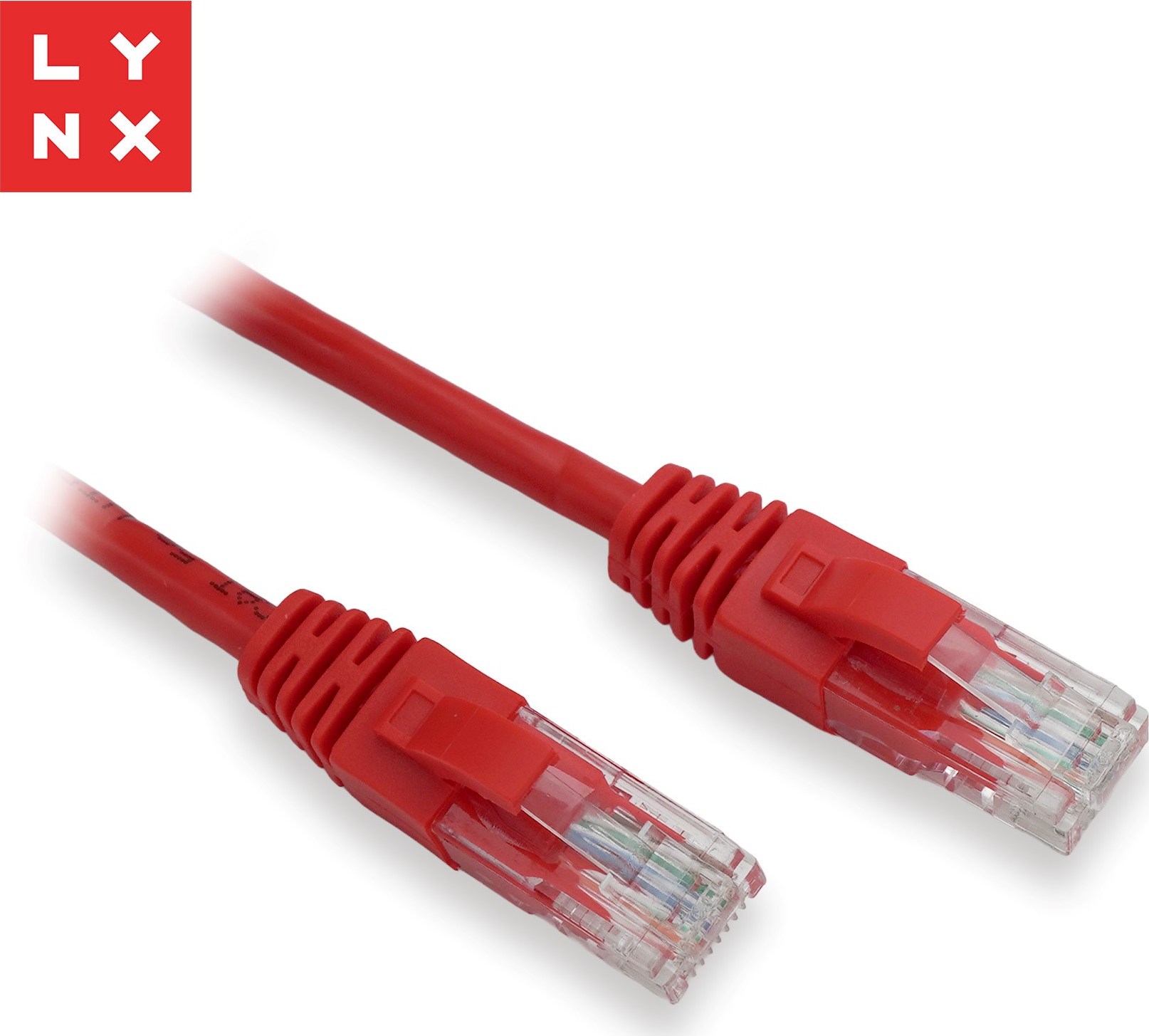 LYNX CS LYNX UTP patch kabel Cat5e, PVC, CCA, 1m, červený (balení obsahuje 10ks)