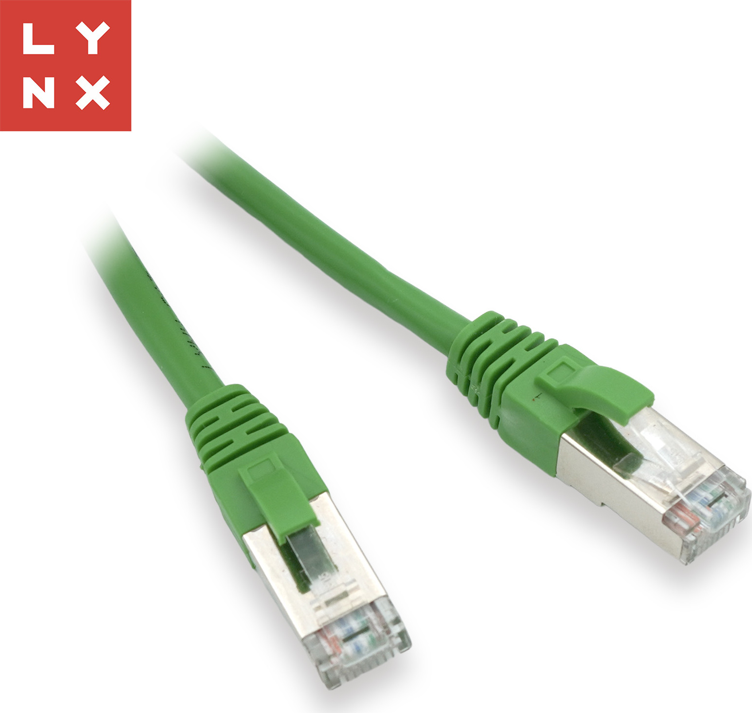 LYNX CS LYNX FTP patch kabel Cat5e PVC, CCA, 2m, zelený