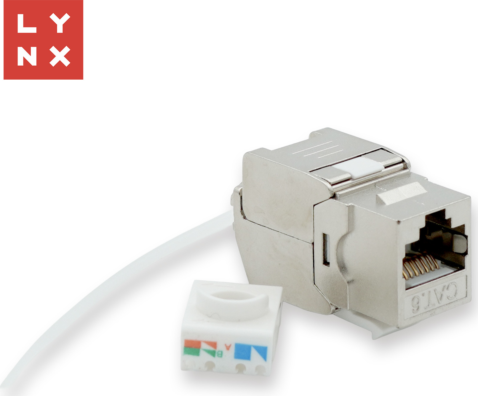 LYNX CS LYNX keystone STP Cat6, samozařezávací, stříbrný