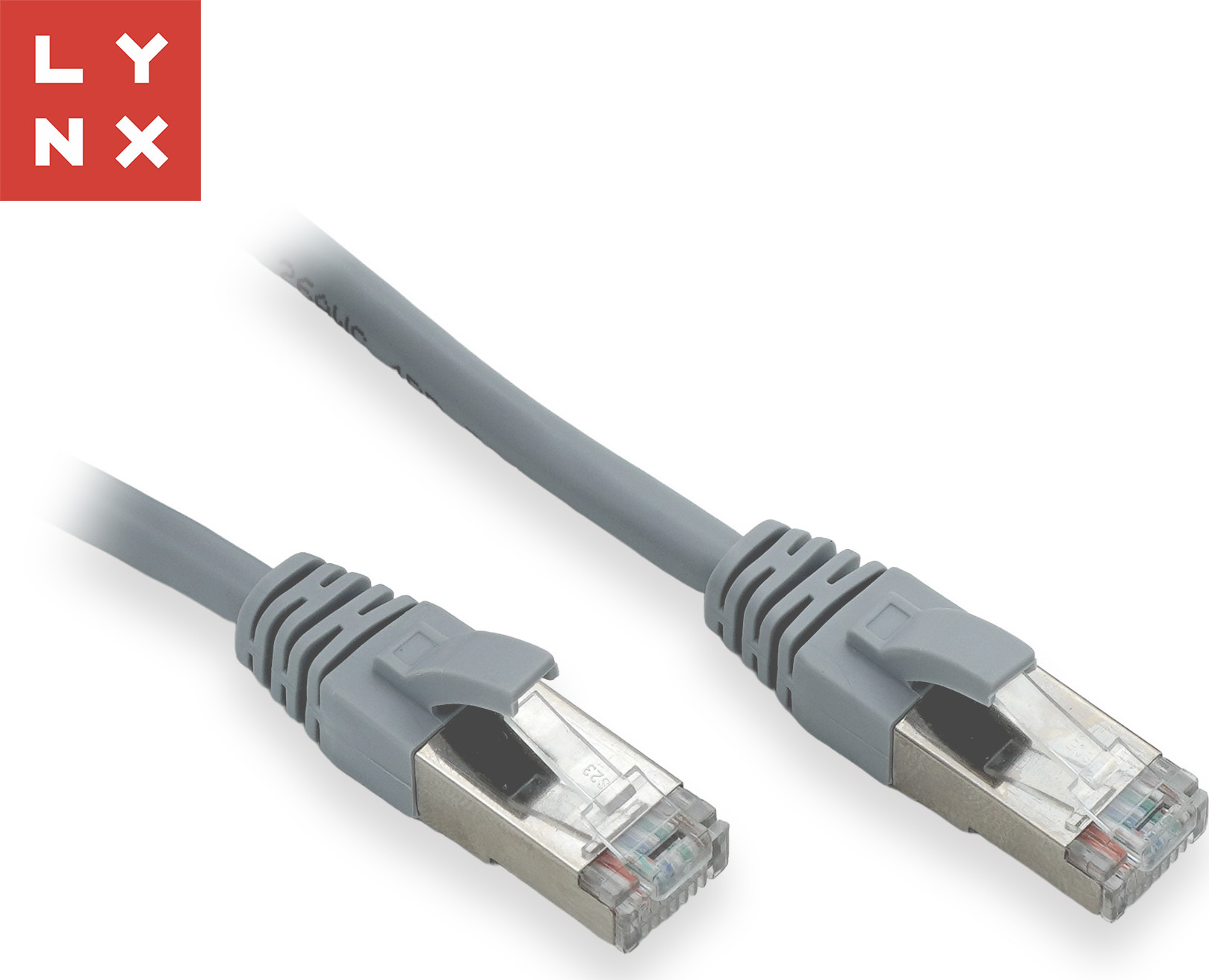 LYNX CS LYNX FTP patch kabel Cat5e PVC, CCA, 0,3m, šedý (balení obsahuje 10ks)