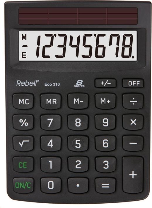 REBELL kalkulačka - Eco 310 - černá