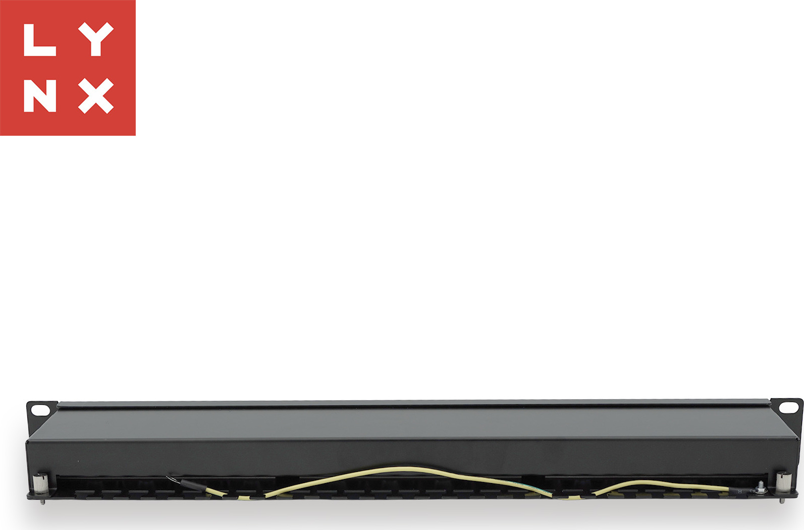 LYNX CS LYNX 19" patch panel 24-port, STP Cat6, 50µ, stíněný, černý