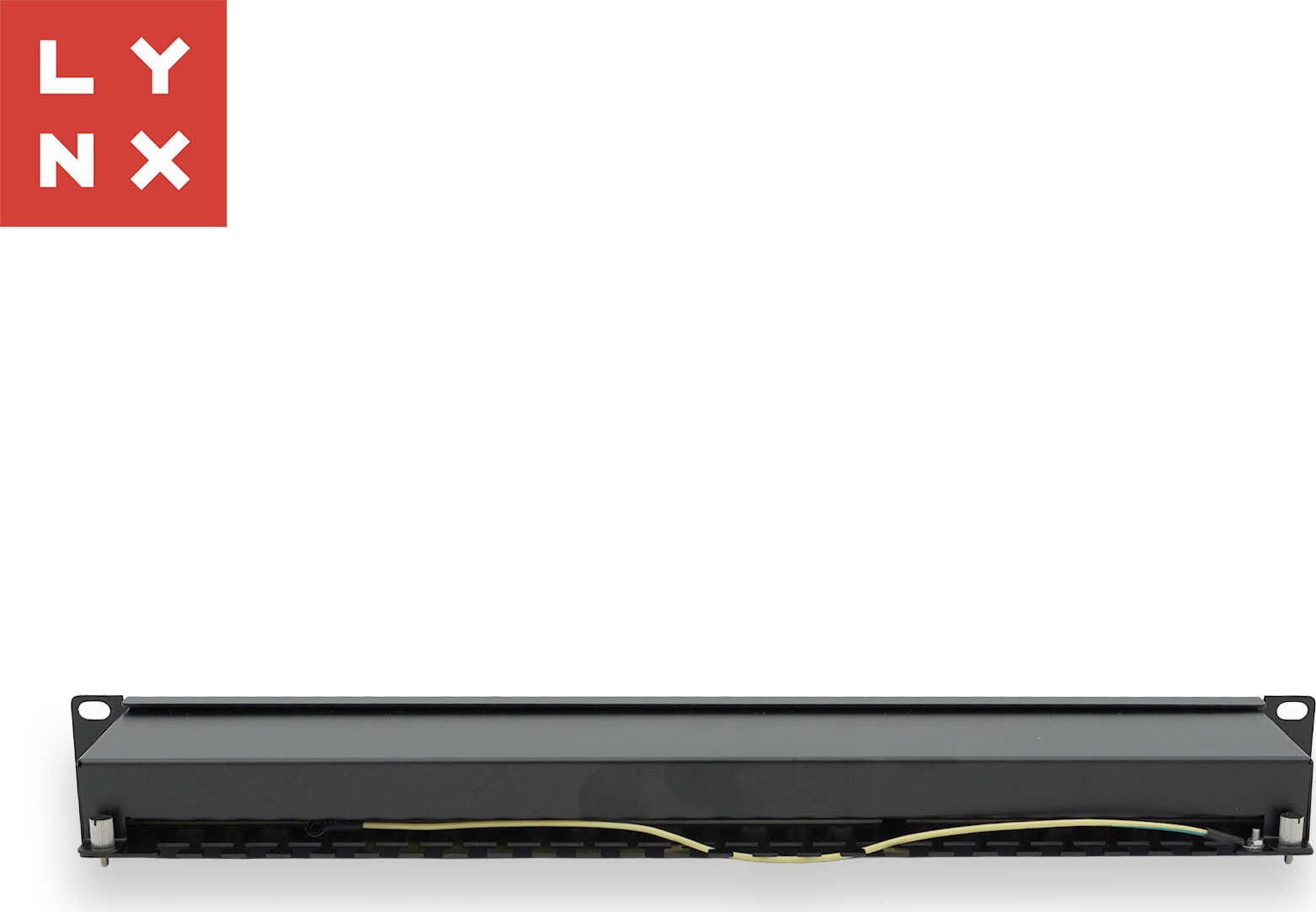 LYNX CS LYNX 19" patch panel 24-port, STP Cat6a, 50µ, stíněný, černý