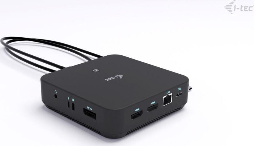 i-tec USB-C DP Dual HDMI Docking Station, PD 100W + Universal Charger 100W