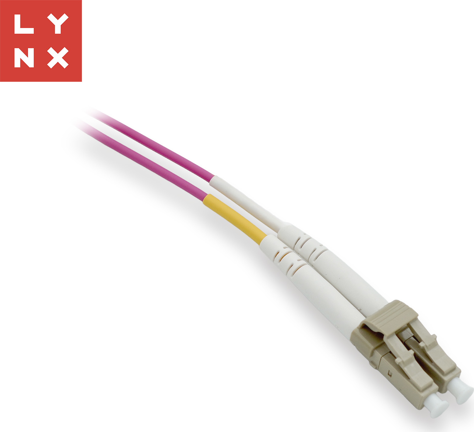 LYNX CS LYNX duplexní patch kabel MM, OM4, LC/LC, 50/125µm, 15m