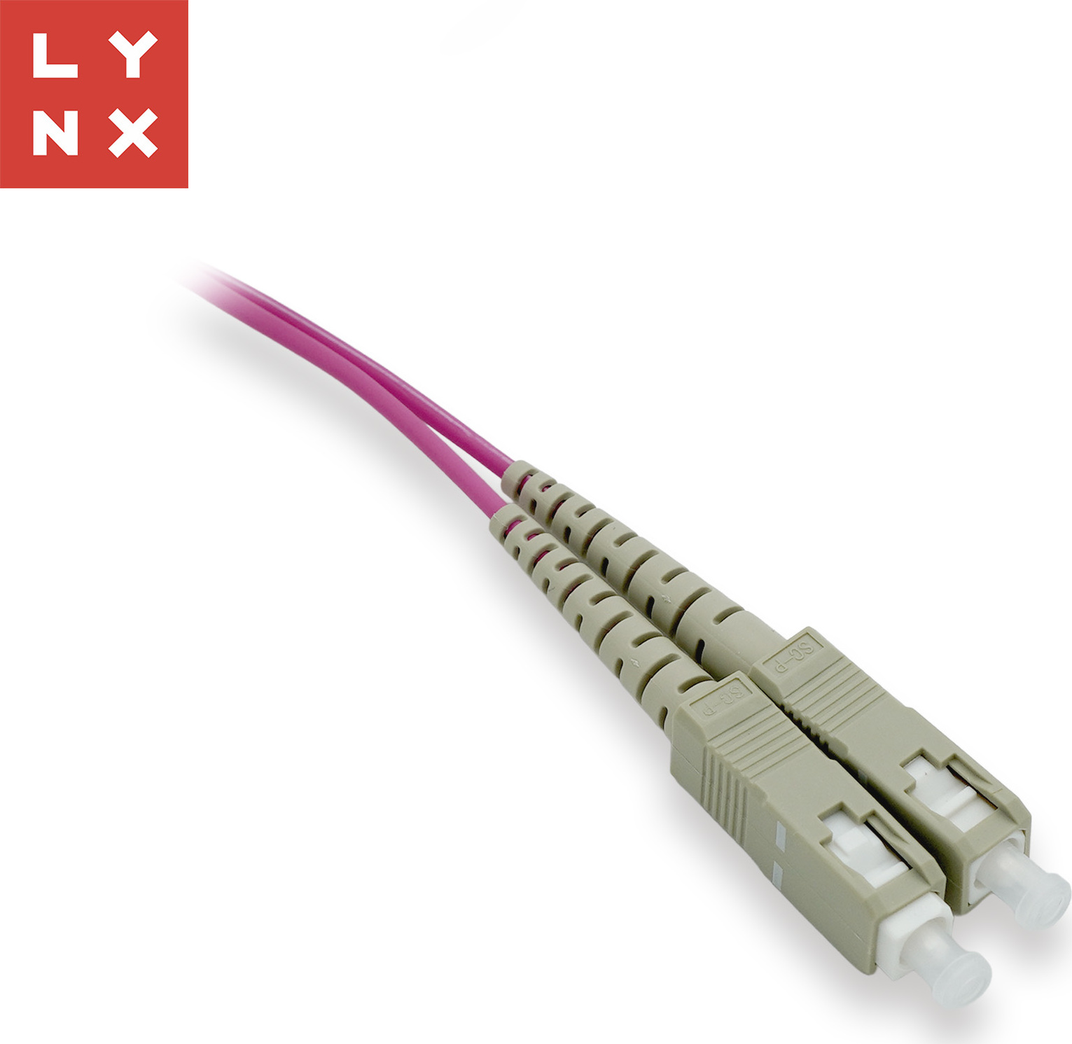 LYNX CS LYNX duplexní patch kabel MM, OM4, SC/SC, 50/125µm, 3m