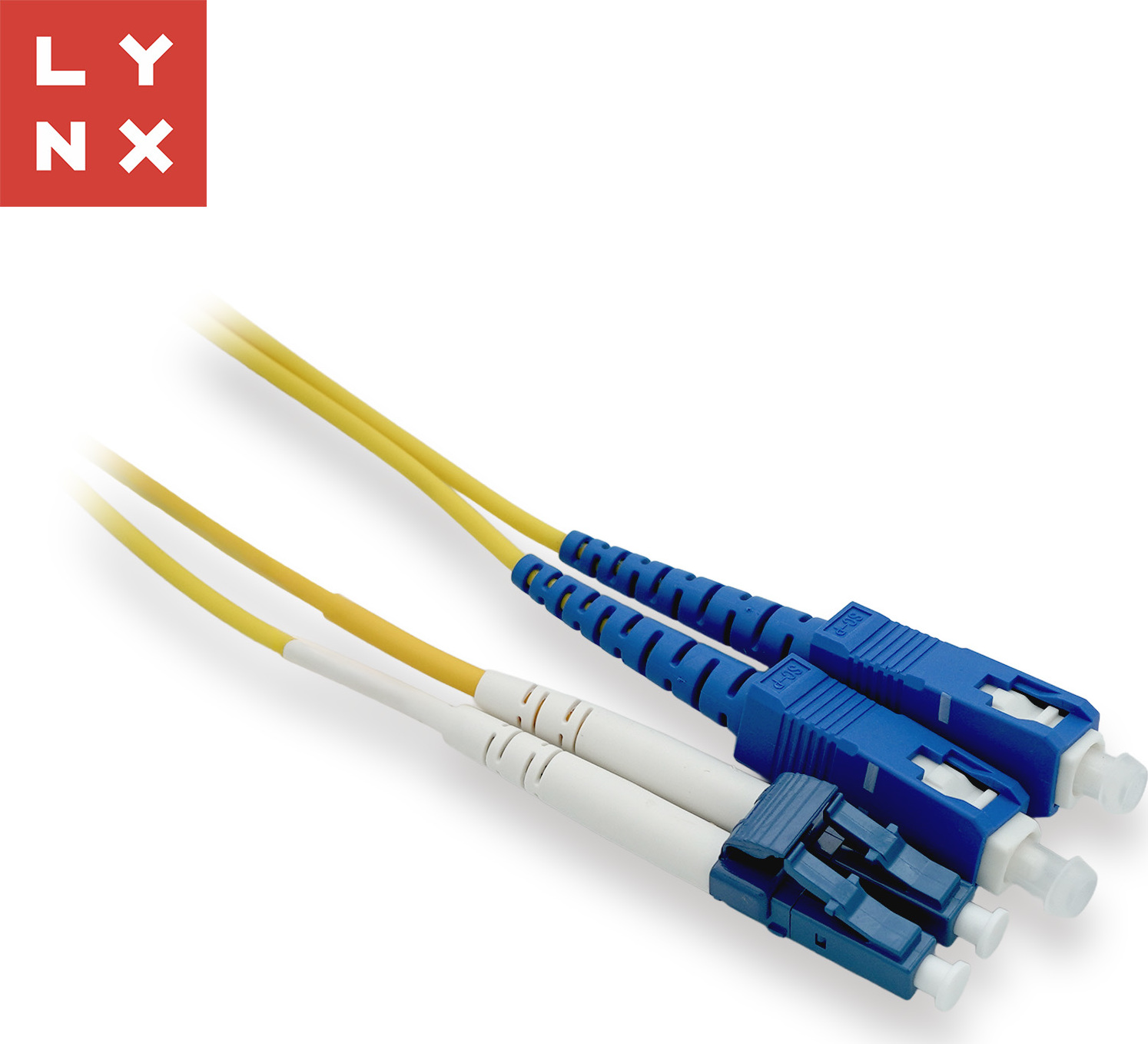 LYNX CS LYNX duplexní patch kabel SM, OS2, LC/SC, 9/125µm, 2m