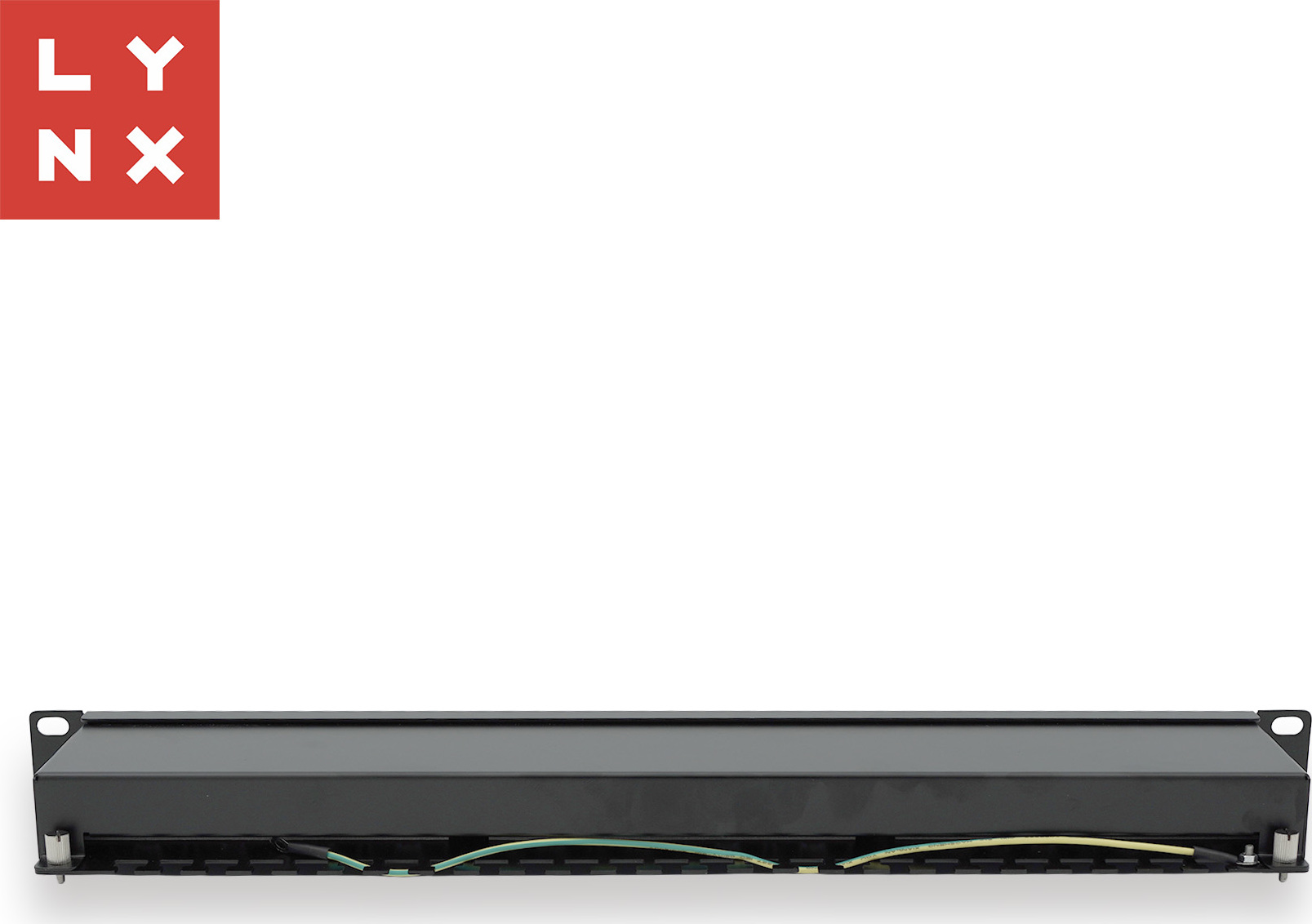 LYNX CS LYNX 19" patch panel 24-port, FTP Cat5e, 50µ, stíněný, černý