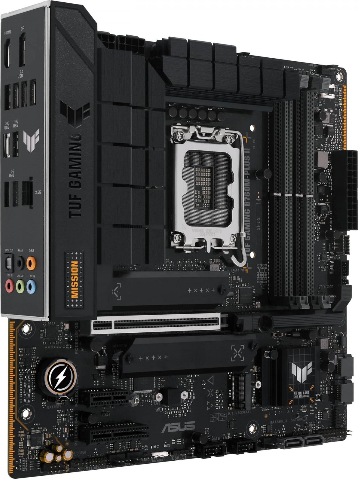 ASUS MB Sc LGA1700 TUF GAMING B760M-PLUS II, Intel B760, 4xDDR5, 1xDP, 1xHDMI, mATX