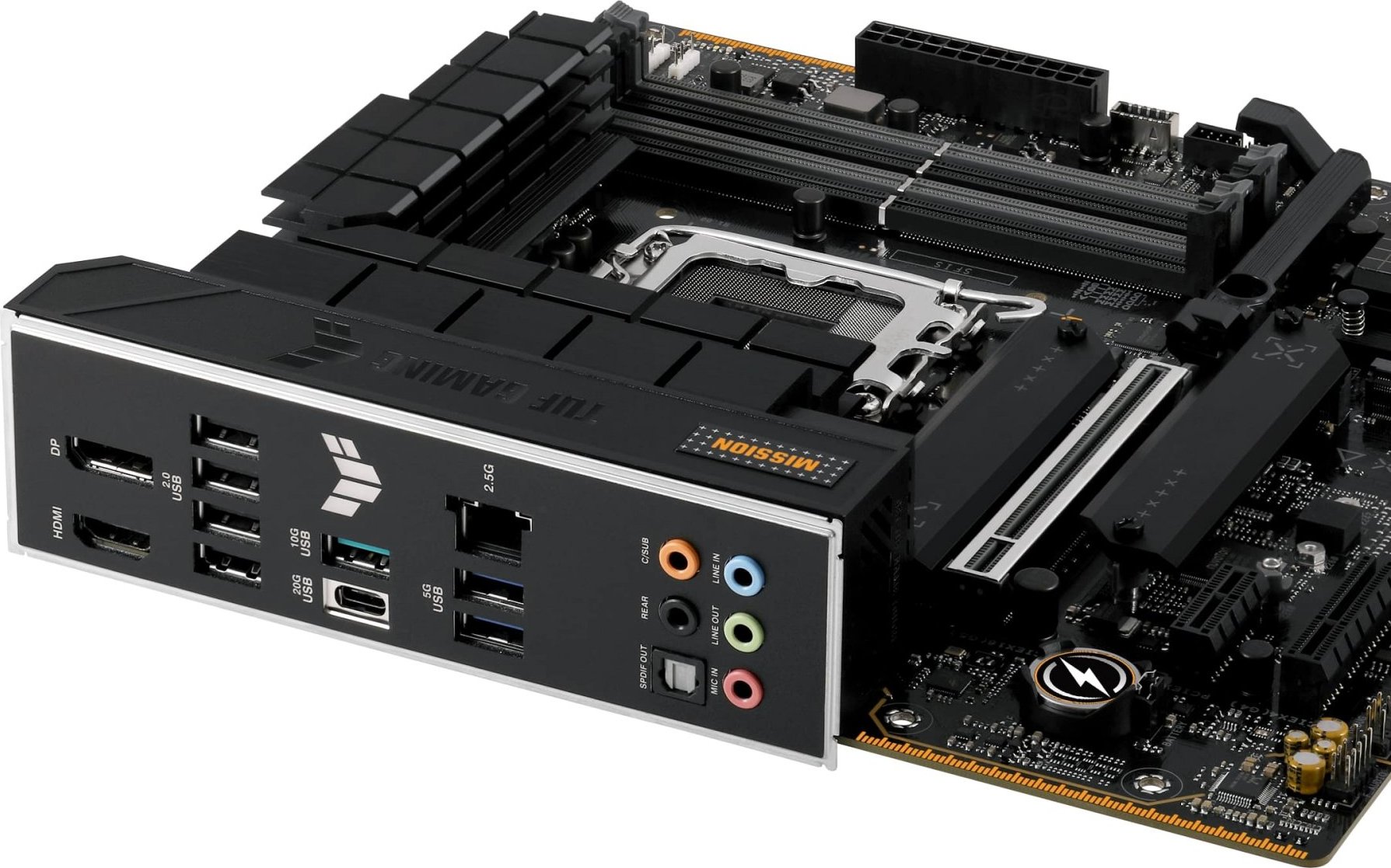 ASUS MB Sc LGA1700 TUF GAMING B760M-PLUS II, Intel B760, 4xDDR5, 1xDP, 1xHDMI, mATX