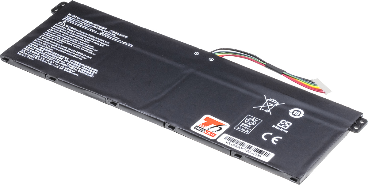 Baterie T6 Power pro Acer Aspire 3 A314-22, A315-23, Spin 1 SP114-31, 3830mAh, 43Wh, 3cell, Li-ion