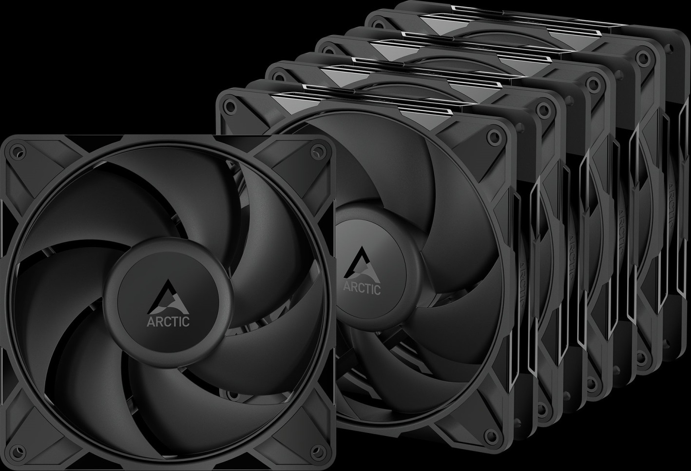 ARCTIC P14 Pro PST (5 pack) - 140mm PWM ventilátor s rozdělovačem kabelů