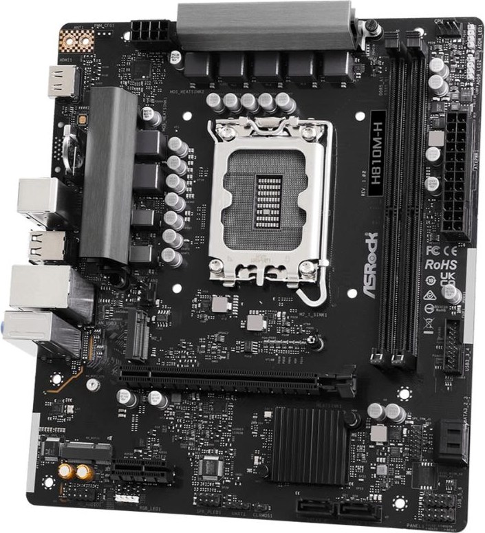 ASRock MB Sc LGA1851 H810M-H, Intel H810, 2xDDR5, 1xHDMI, mATX