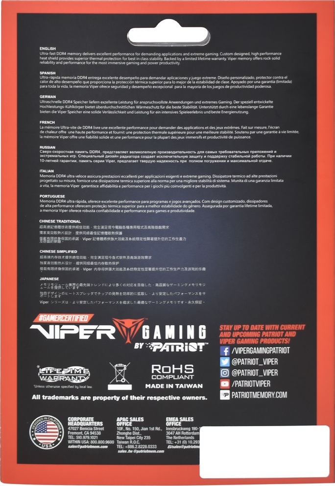 Patriot Viper Elite II/DDR4/32GB/3600MHz/CL20/2x16GB/Red