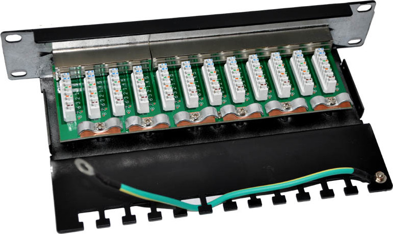 OEM Patch panel 10“ STP Cat5e 12 portů
