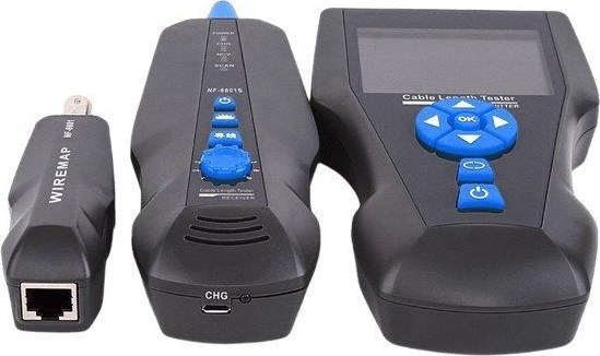 XtendLan LAN Cable Tester TLCD8601S s LCD, koax, Cat3/Cat5E/Cat6/Cat7, UTP/STP, USB, PoE, ping, sonda, protismyčka