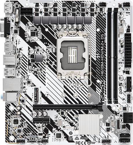 ASRock MB Sc LGA1700 H610M-HDV/M.2+ D5, Intel H610, 2xDDR5, 1xDP, 1xHDMI, 1xVGA, mATX