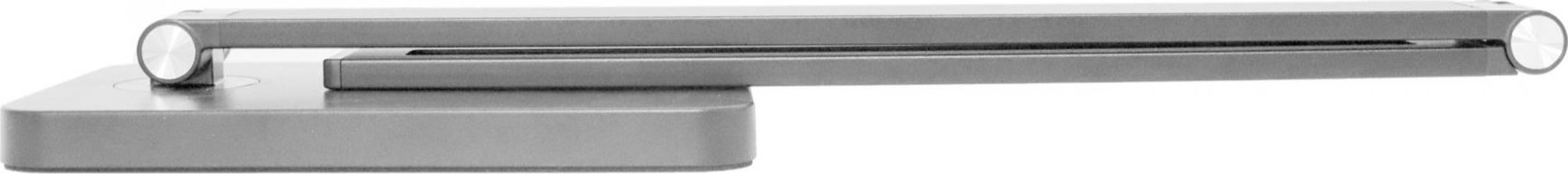 Fellowes Platinet PDL888S stolní LED lampa 10W stmívatelná, bezdrátové nabíjení, USB port, stříbrná