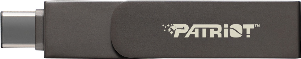 Patriot iLuxe Stick C MFi/256GB/USB 3.2/Lightning + USB-C/Černá