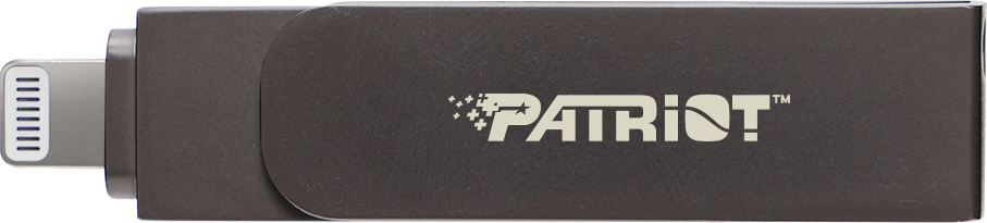 Patriot iLuxe Stick C MFi/256GB/USB 3.2/Lightning + USB-C/Černá