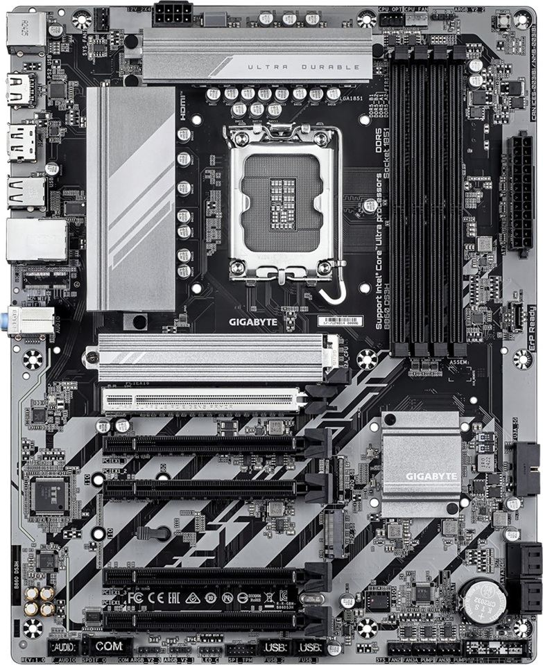 GIGABYTE MB Sc LGA1851 B860 DS3H, Intel B860, 4xDDR5, 1xDP, 1xHDMI, ATX