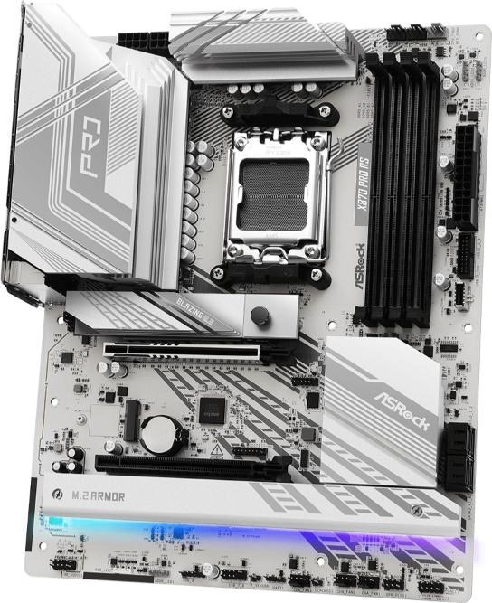 ASRock MB Sc AM5 X870 PRO RS, AMD X870, 4xDDR5, 1xHDMI, 2xUSB4