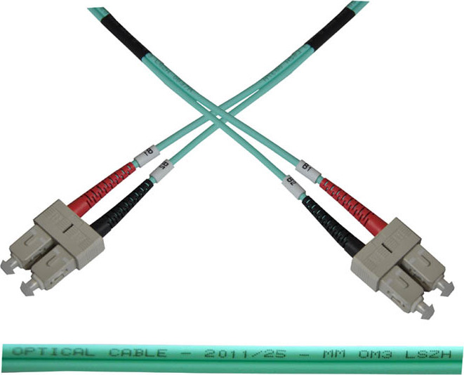 OEM Optický patch kabel duplex SC-SC 50/125 MM 2m OM3