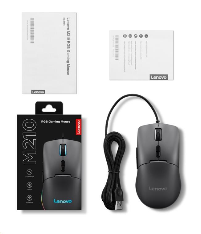 LENOVO Mouse M210 RGB Gaming Mouse - myš
