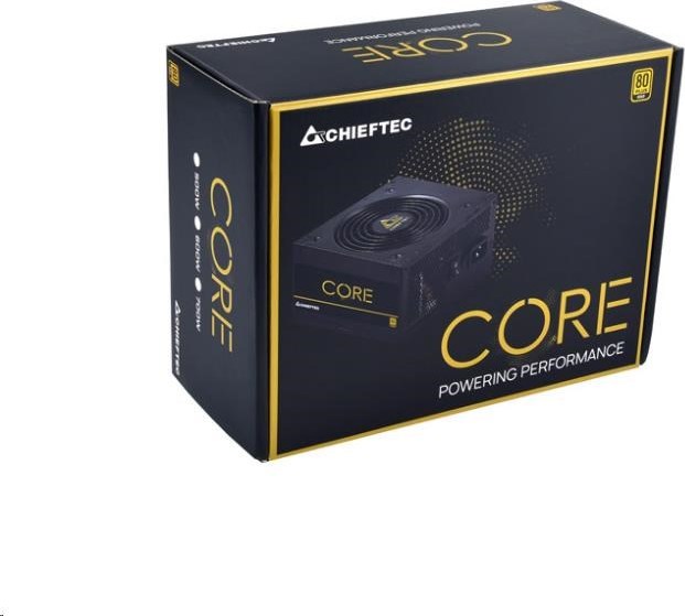 CHIEFTEC zdroj Core Series BBS-600S, 600W, 120mm fan, 80+ Gold
