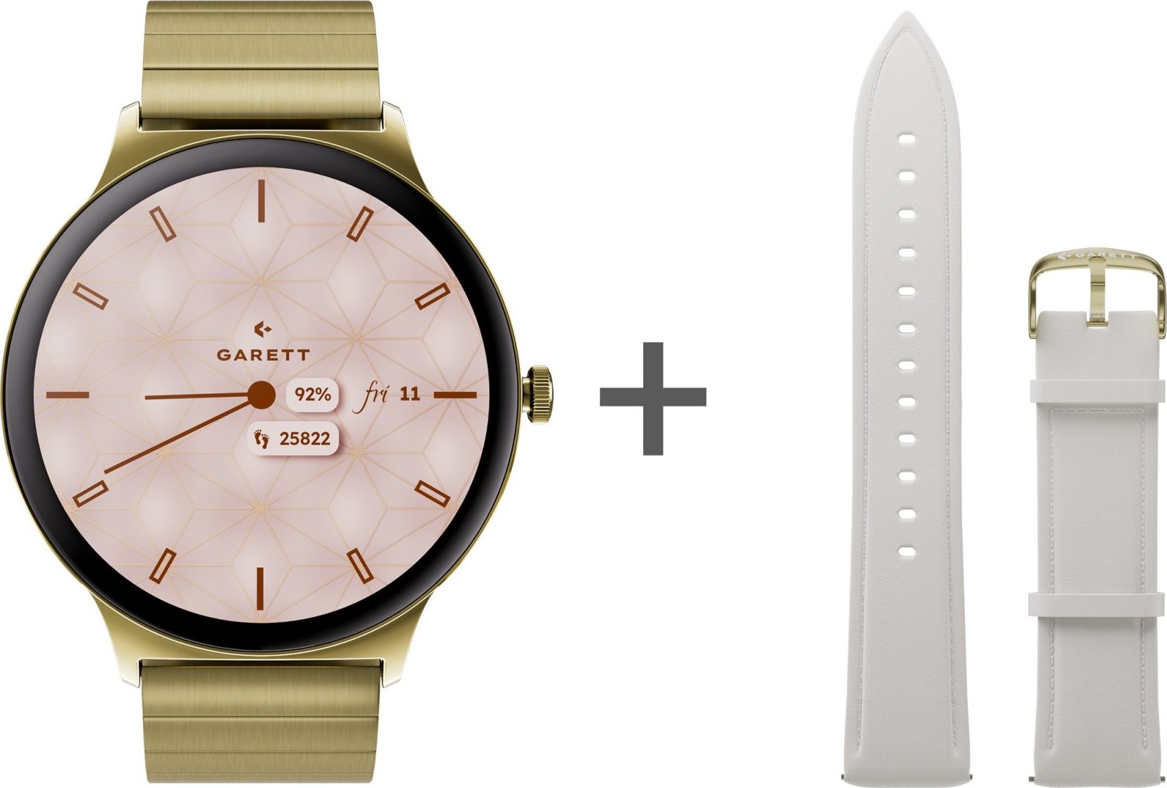 Garett Smartwatch Verona 2 zlatá SOLID steel