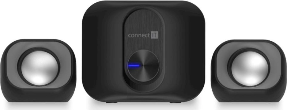 CONNECT IT Reproduktory Rumble PRO PC, 2.1, USB, 3,5mm, černá