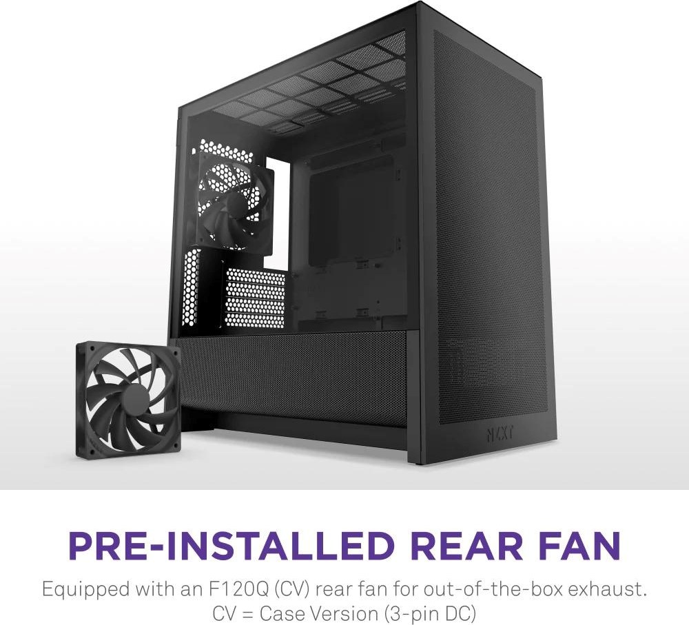 NZXT skříň H3 Flow / microATX / 1x120mm / USB / USB-C / černá