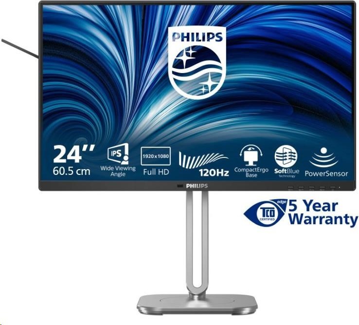 Philips MT 23,8" 24B2N4200 - 1920x1080,IPS,120Hz,D-Sub,HDMI,DP,USBhub,Repro,Pivot
