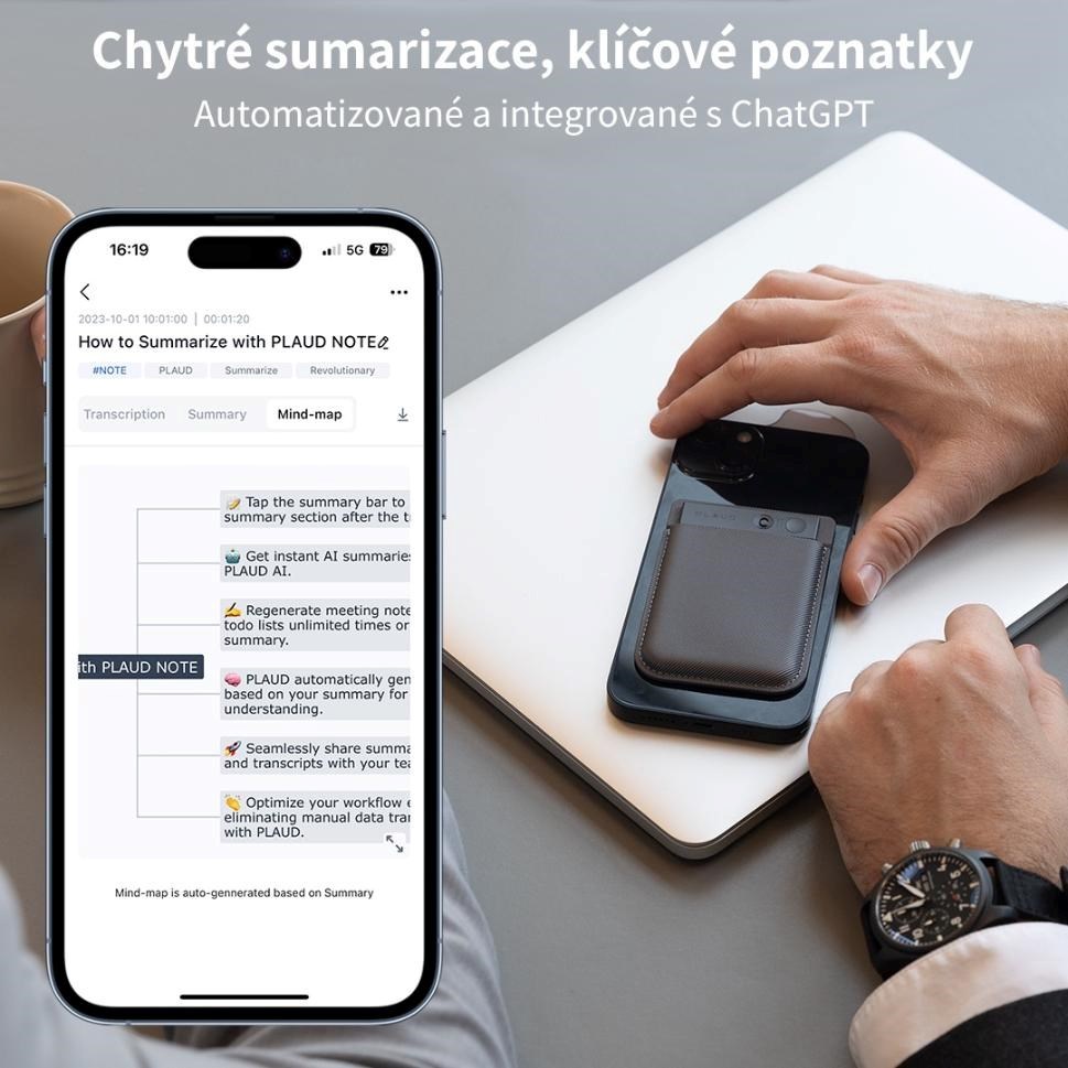 PLAUD NOTE Navy Blue - AI záznamník