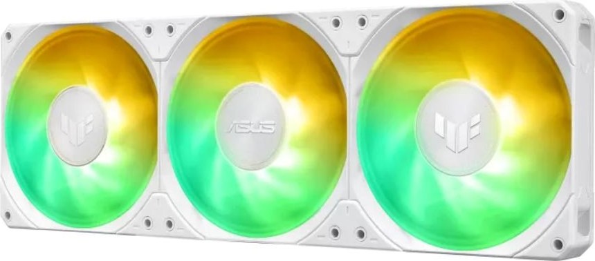 ASUS vodní chladič CPU AIO TUF GAMING LC III 360 ARGB LCD White, 3x120mm, LGA1851, AM5
