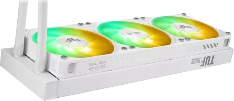 ASUS vodní chladič CPU AIO TUF GAMING LC III 360 ARGB LCD White, 3x120mm, LGA1851, AM5