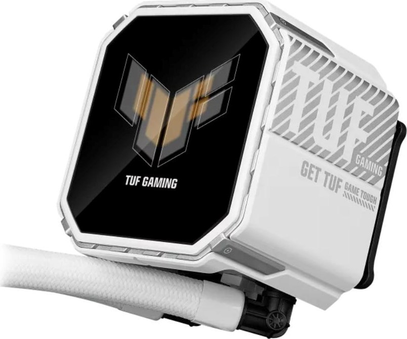 ASUS vodní chladič CPU AIO TUF GAMING LC III 360 ARGB LCD White, 3x120mm, LGA1851, AM5
