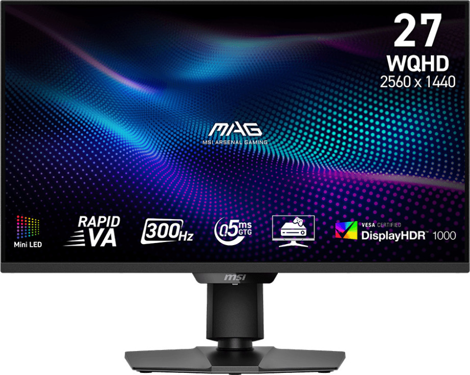 MSI LCD MAG 274QPF X30MV, 27", Rapid VA, 300Hz, VESA 100x100, Black, 2R