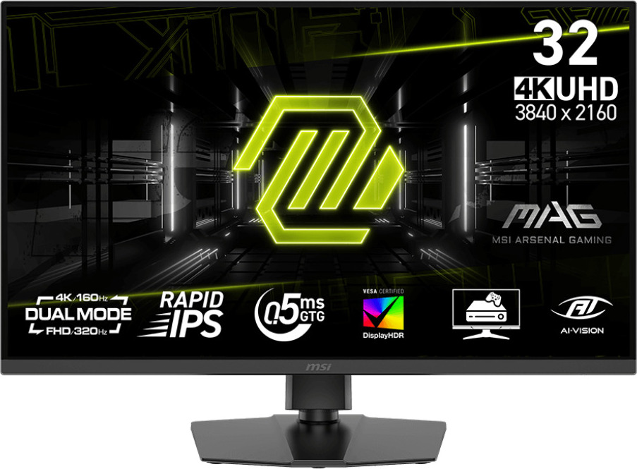 MSI LCD MAG 322URDF E16, 31.5", Rapid IPS, 160Hz, VESA 100x100, Black, 3R