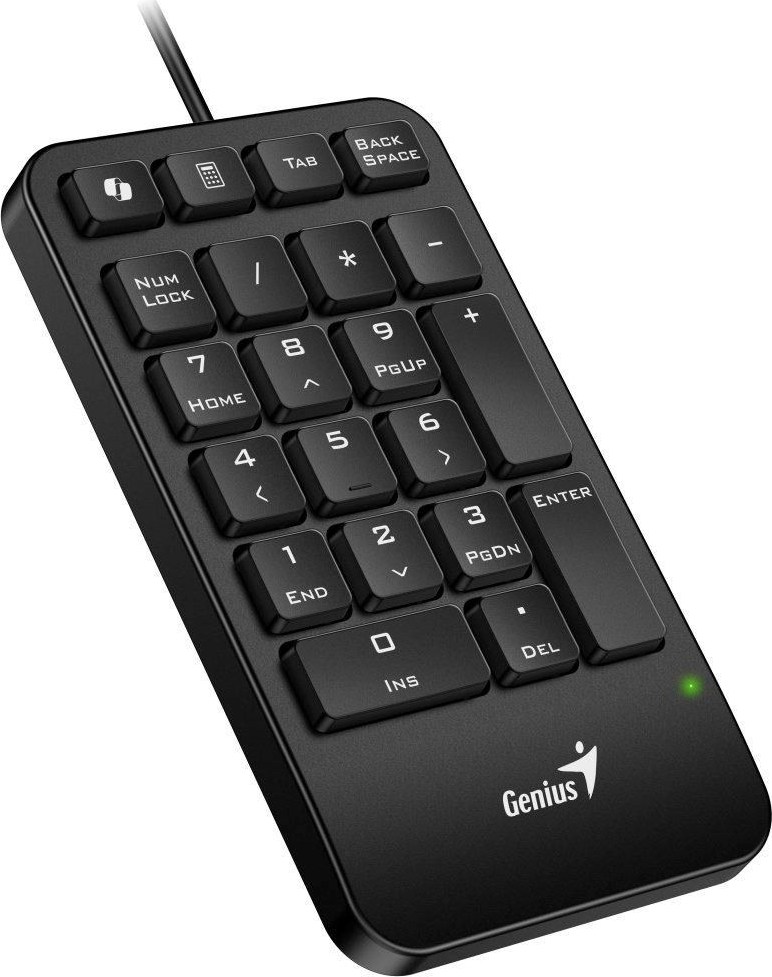 GENIUS Numerická klávesnice NumPad 125, Drátová USB-C, černá