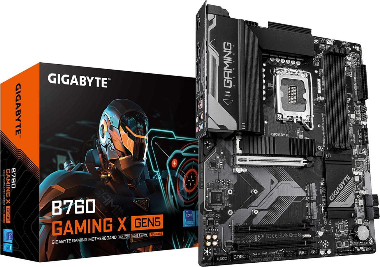 GIGABYTE MB Sc LGA1700 B760 GAMING X GEN5, Intel B760, 4xDDR5, 1xDP, 1xHDMI