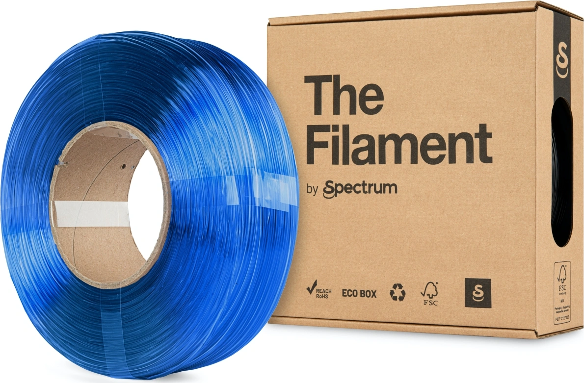 Spectrum The Filament ReFill PETG 1.75mm Transparent Blue 1kg